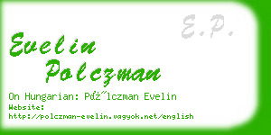 evelin polczman business card